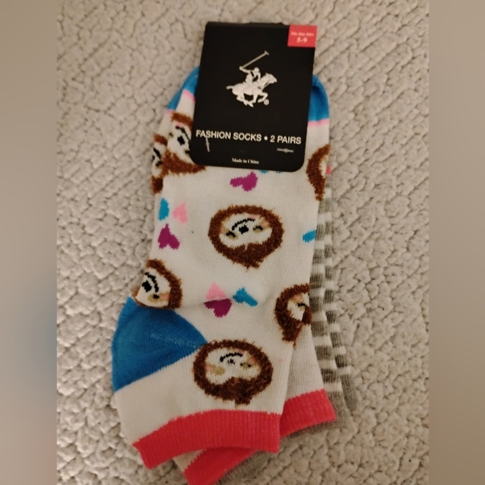 Fashion Socks with Fun Animal Print - Multicolor